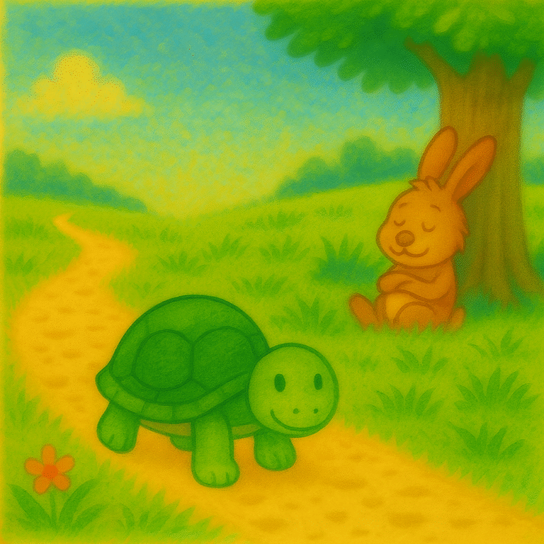 The Hare and the Tortoise Story for Kids | Rhymes & Tales